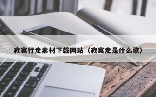宿迁寂寞行走素材下载网站（寂寞走是什么歌）